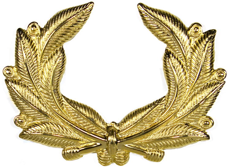 2489 Cap Badge Wreath - Click Image to Close